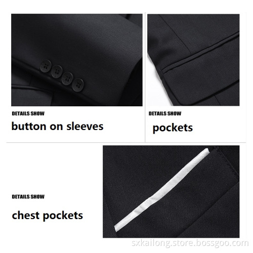 High Quality Slim Men's TR Jackets Suit